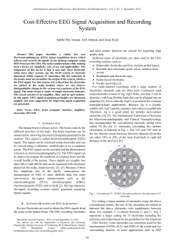 Cost-Effective EEG Signal Acquisition and Recording System