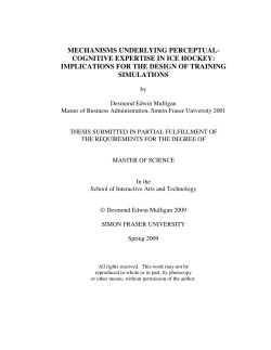 mechanisms underlying perceptual- cognitive