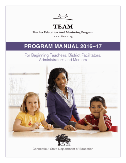 TEAM Program Manual