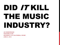 Did IT Kill the Music Industry?