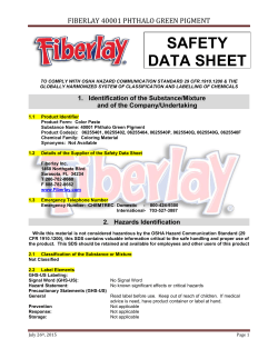FIBERLAY 40001 PHTHALO GREEN PIGMENT