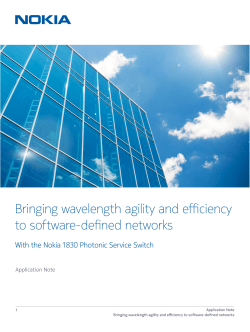 Bringing wavelength agility and efficiency to software