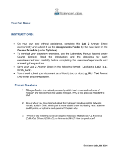 Save your Lab 2 Answer Sheet in the following