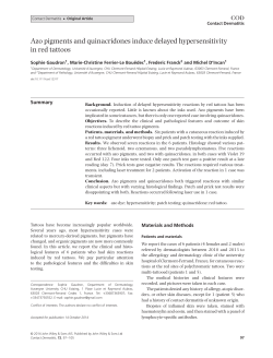 Azo pigments and quinacridones induce delayed hypersensitivity in