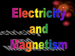 Electricity and Magnetism