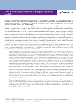 Fixed Income Insight: why invest in European convertible bonds?