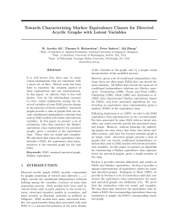 Towards Characterizing Markov Equivalence Classes for Directed