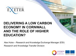Low Carbon Economy by Alex Huke UoE
