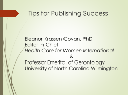 Tips for Publishing Success