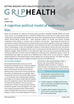 A cognitive-political model of evidentiary bias