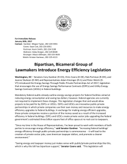 Bipartisan, Bicameral Group of Lawmakers Introduce Energy