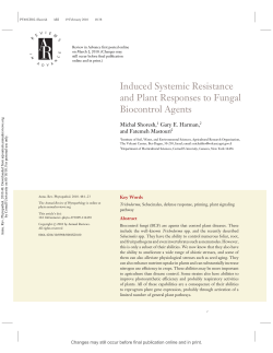 Induced Systemic Resistance and Plant Responses to Fungal