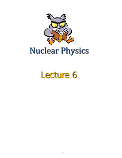 6.1.The Decay Constant and Half-Life