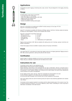 Chapter 6 - Turnbuckles