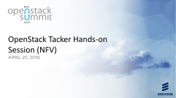 2016 Openstack Summit Tacker Presentation