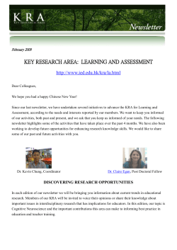 Fall 09 Newsletter - The Education University of Hong Kong