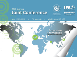 28th Annual Joint Conference - International Franchise Association