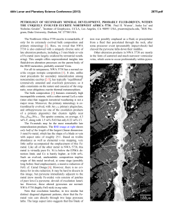 Petrology of secondary mineral development, probably fluid