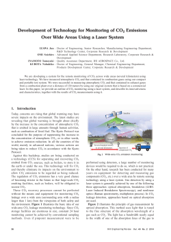 Development of Technology for Monitoring of CO2 Emissions Over