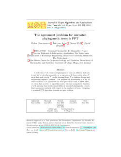 The agreement problem for unrooted phylogenetic trees is FPT