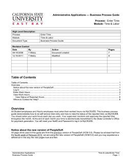 Enter Time - Cal State East Bay