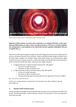 Retrofit of Waste to Energy Plants to reduce