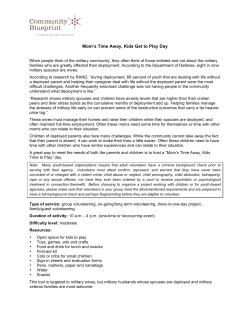 Mom`s Time Away, Kids Get to Play Day