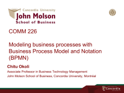 BPMN - Chitu Okoli