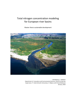 Total nitrogen concentration modeling for European river basins