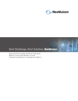 Next Challenge, Next Solution, NextAxiom
