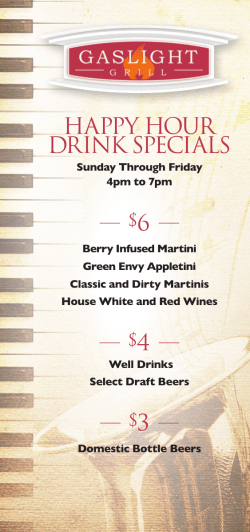 Happy Hour Menu - KC Restaurant Guide