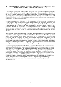 2. SECOND CYCLE - ActionResearch.net