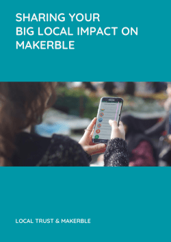 sharing your big local impact on makerble