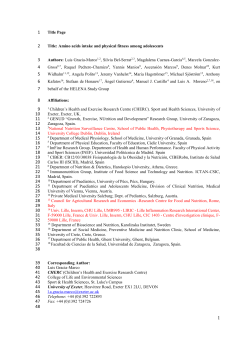 Association between dietary amino acids and physical fitness