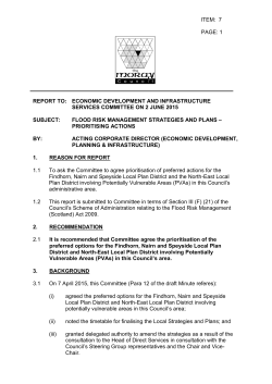 Flood Risk Management Strategies and Plans &ndash; Prioritising Actions