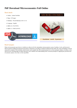 PdF Microeconomics Full Online