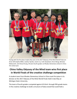 Chino Valley Odyssey of the Mind team wins first place in World