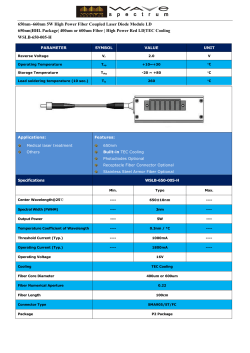 650nm~660nm 5W High Power Fiber Coupled Laser
