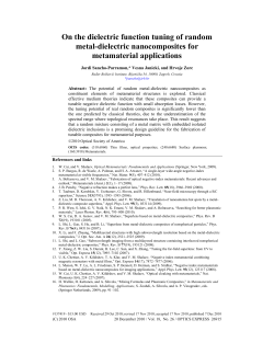 On the dielectric function tuning of random metal