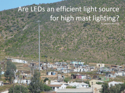 Are LEDs an efficient light source for high mast lighting?
