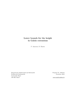 Lower bounds for the height in Galois extensions