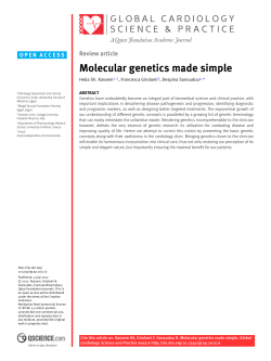 Molecular genetics made simple