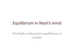 Equilibrium in Nash`s mind with references