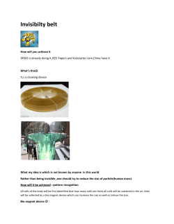Invisibilty belt