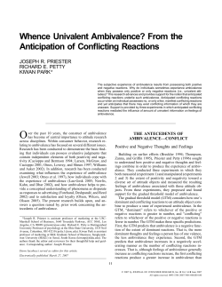 Whence Univalent Ambivalence? From the Anticipation of