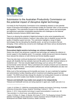 National Disability Services