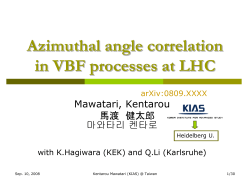 Azimuthal angle correlation in vector