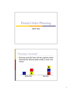Partial-Order Planning