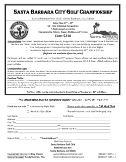 santa barbara city golf championship
