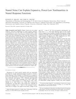 Neural Noise Can Explain Expansive, Power-Law